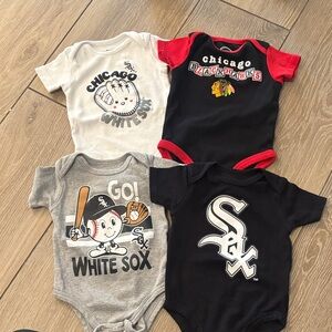 Chicago Sports Team Baby Onesies Set
